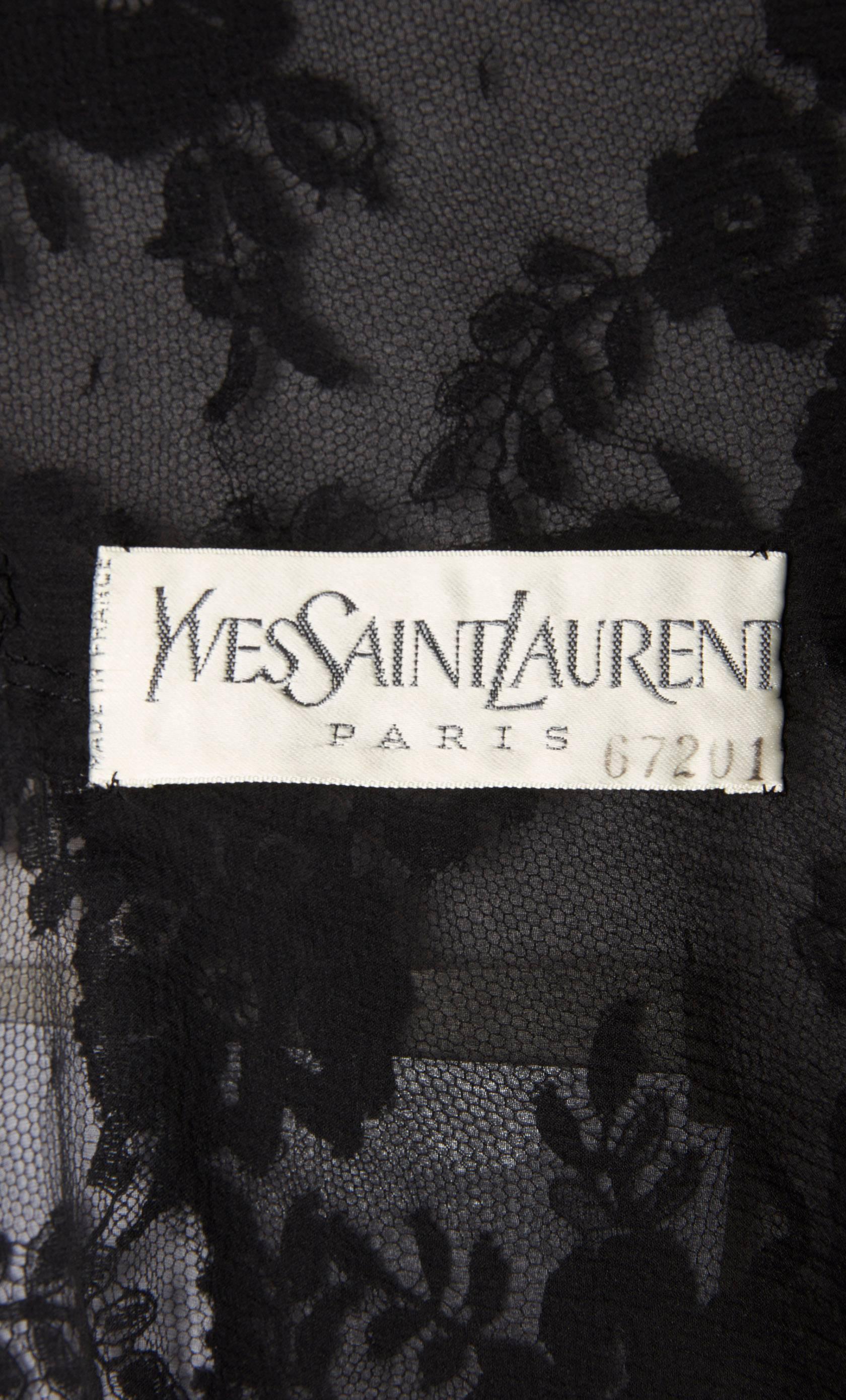Yves Saint Laurent haute couture black dress, Spring/Summer 1990 2