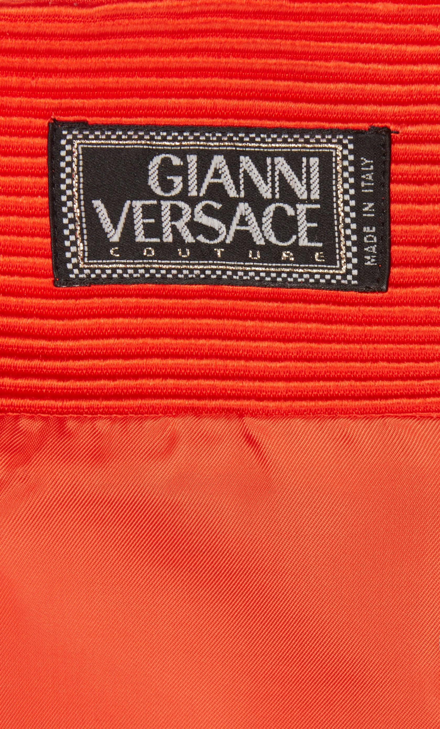 Versace Orange dress with bag, Autumn/Winter 1991 2