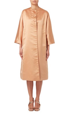 George Carmel Satin Peach Coat, circa 1962