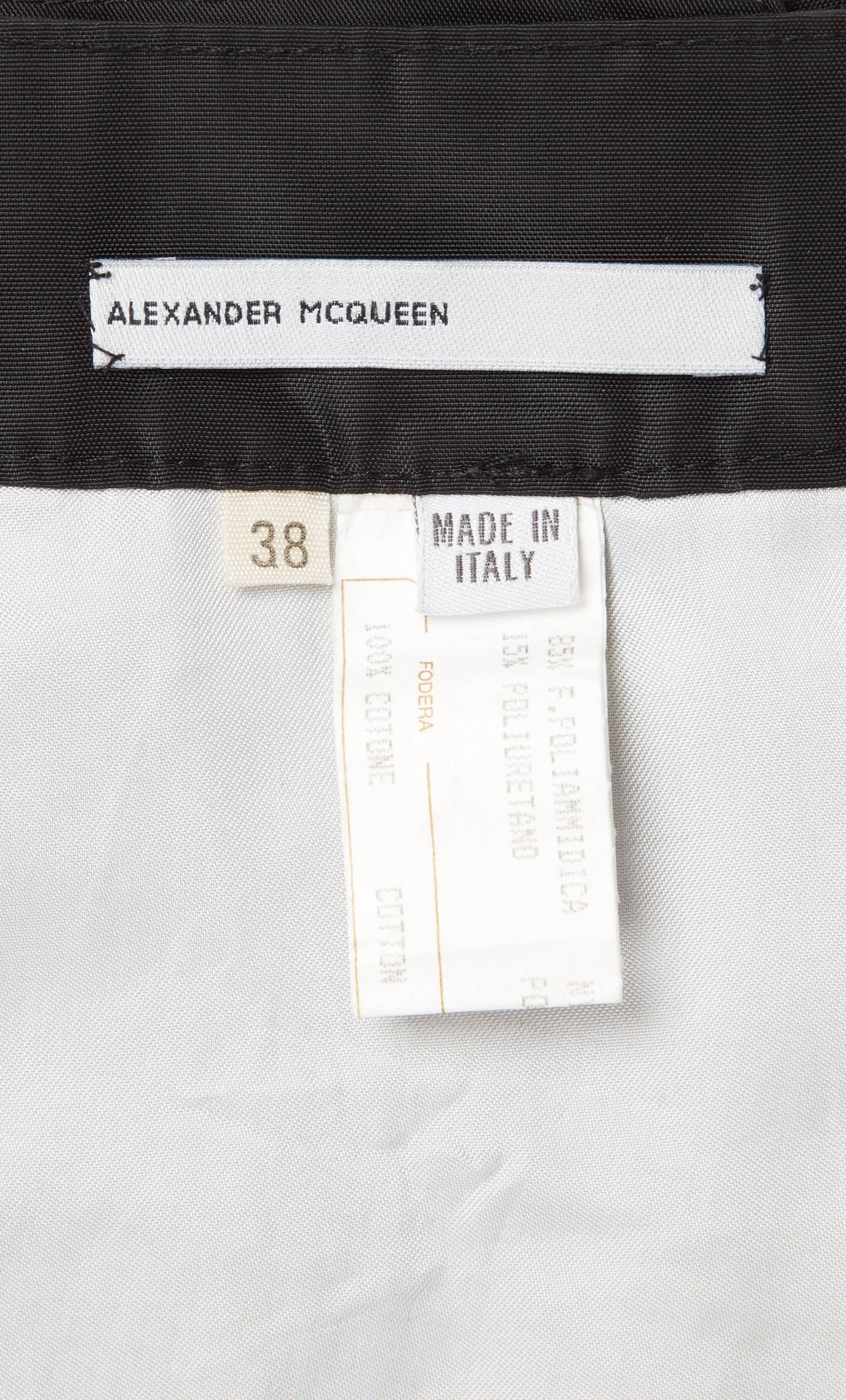 Black Alexander McQueen, Bumster skirt, Autumn/Winter 1995 For Sale