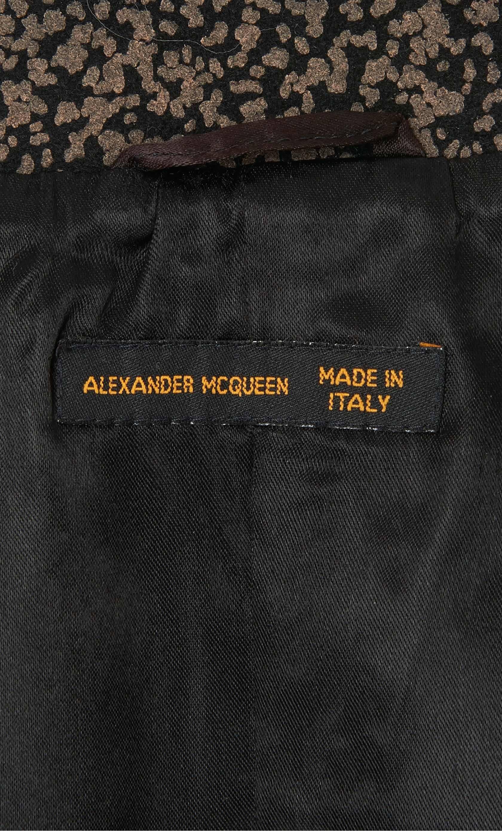 Women's Alexander McQueen black jacket, circa 1997 For Sale