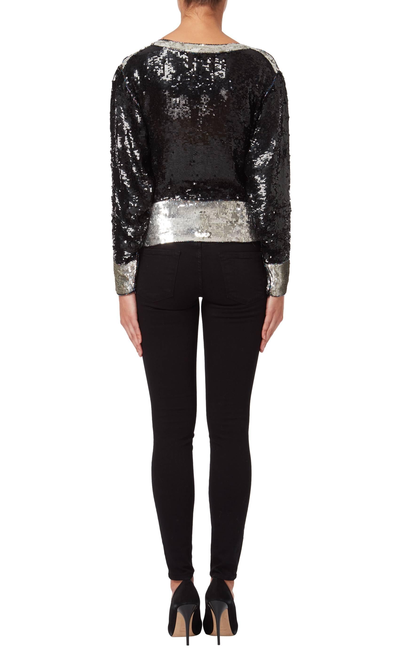 Sequin top, circa 1971 In Good Condition For Sale In London, GB
