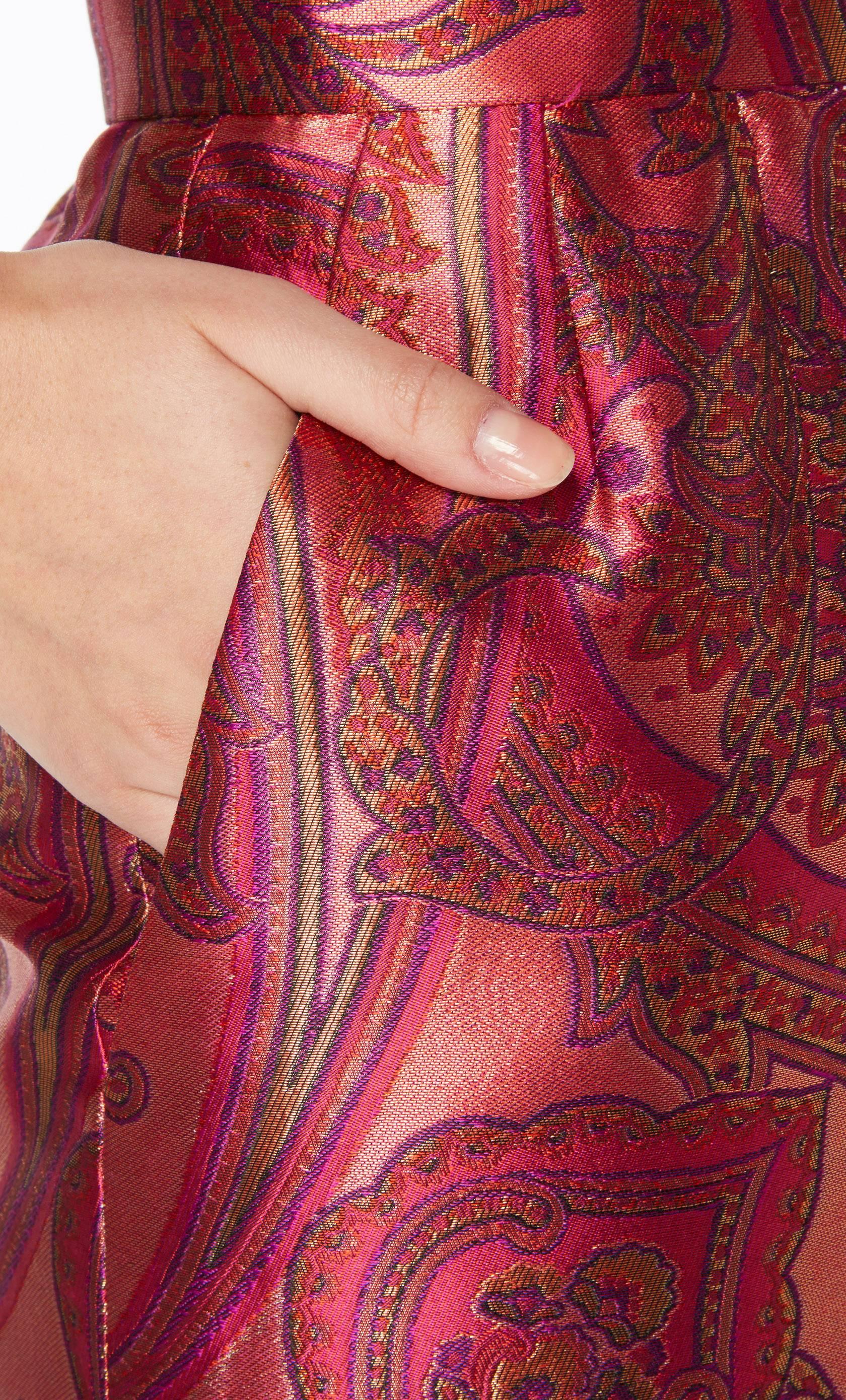 Yves Saint Laurent pink paisley skirt, circa 1978 In Excellent Condition For Sale In London, GB