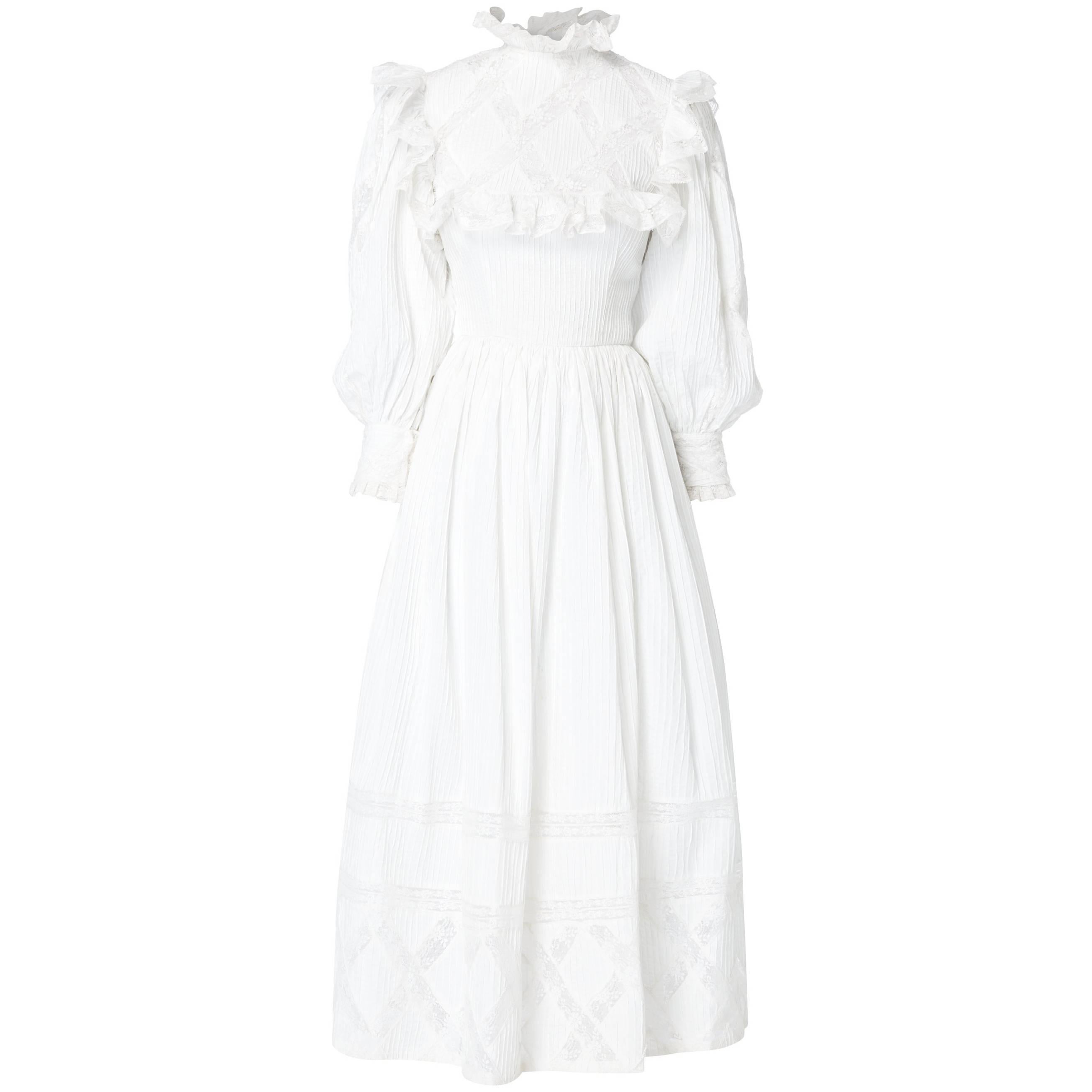 White dress, circa 1971 For Sale
