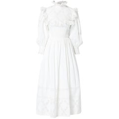 Vintage White dress, circa 1971
