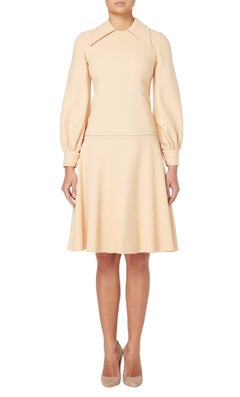 Galanos apricot dress, circa 1970