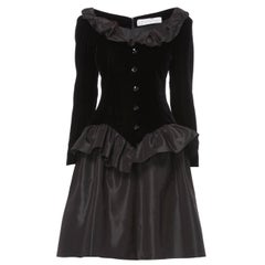 Vintage Givenchy Couture black dress, circa 1985
