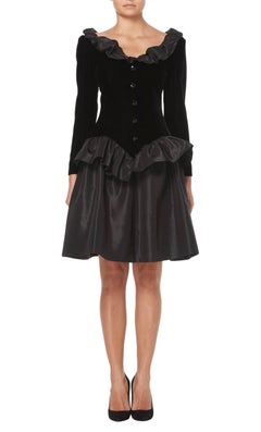 Givenchy Couture black dress, circa 1985