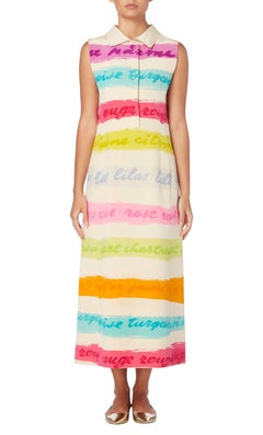 Givenchy haute couture multicoloured maxi dress, circa 1966