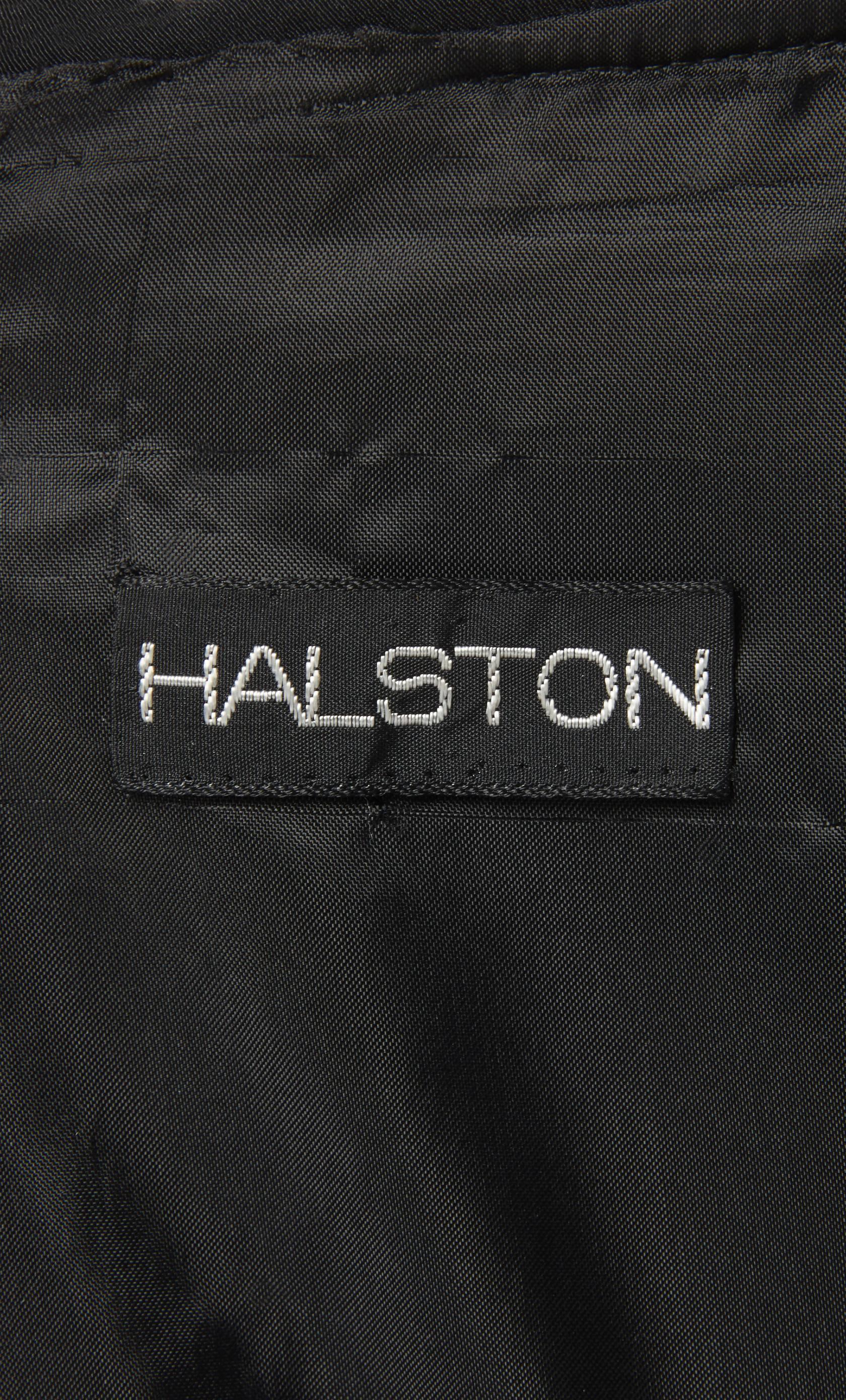 Women's or Men's Halston black dress, circa 1975 For Sale
