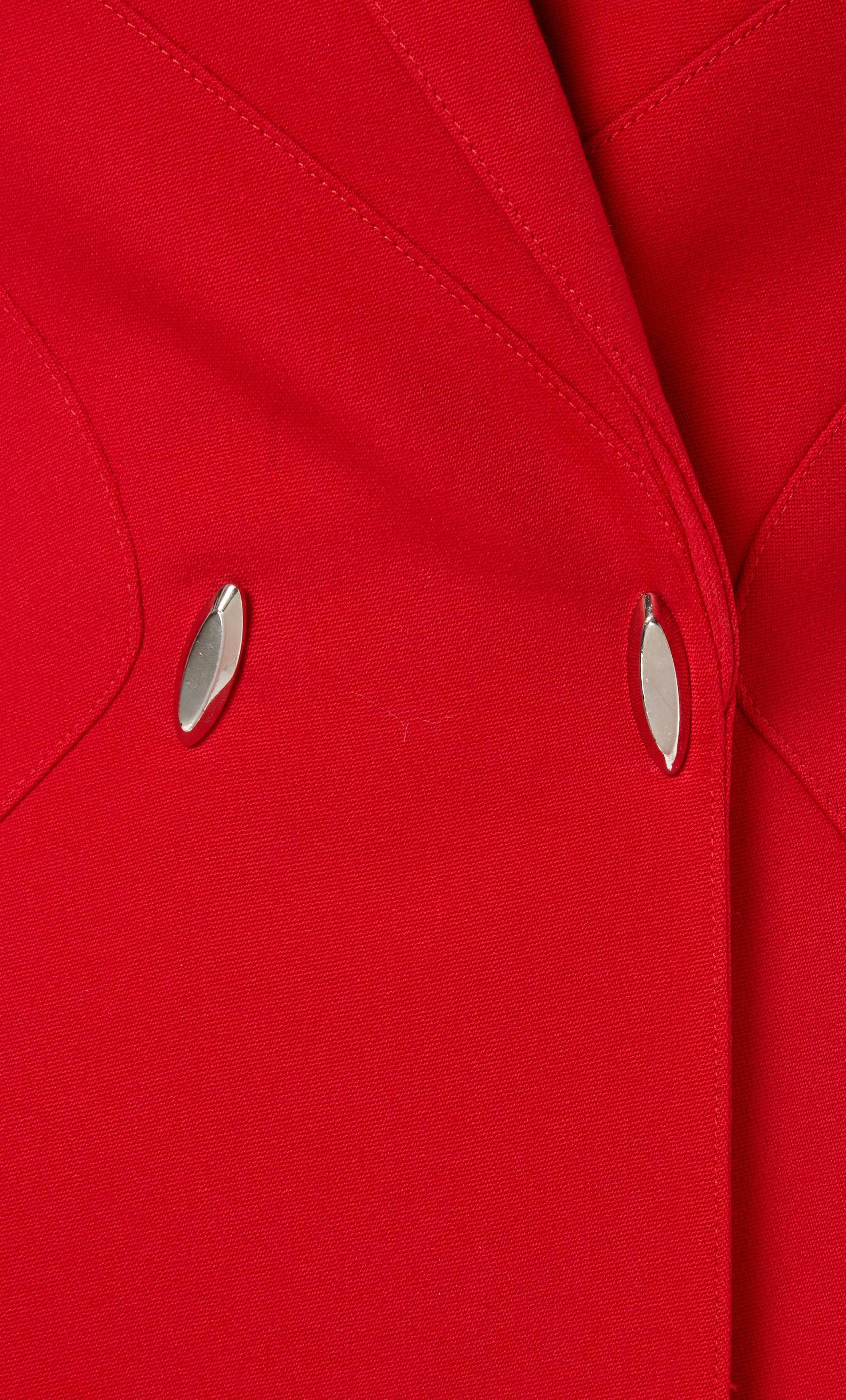 Thierry Mugler, Red Skirt Suit, circa 1991 In Good Condition For Sale In London, GB