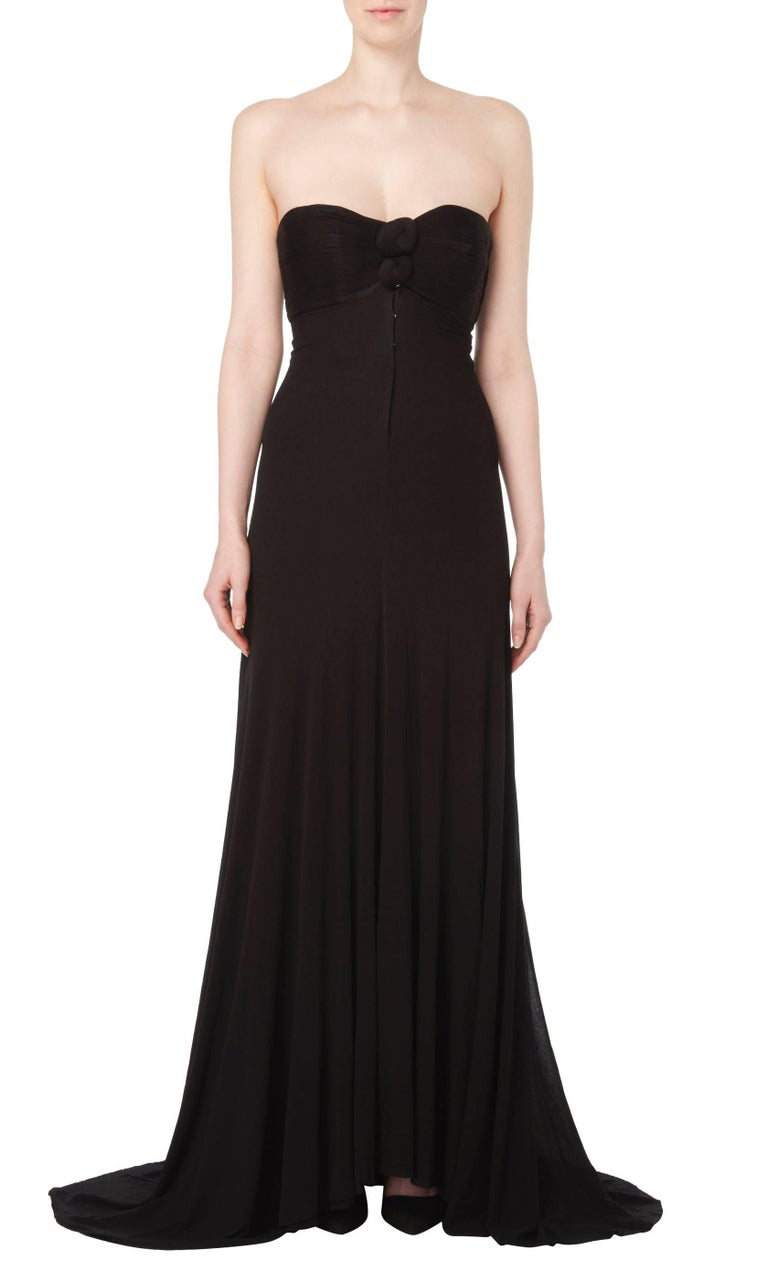 Madame Grès Haute couture black dress, Autumn/Winter 1961 For Sale at ...