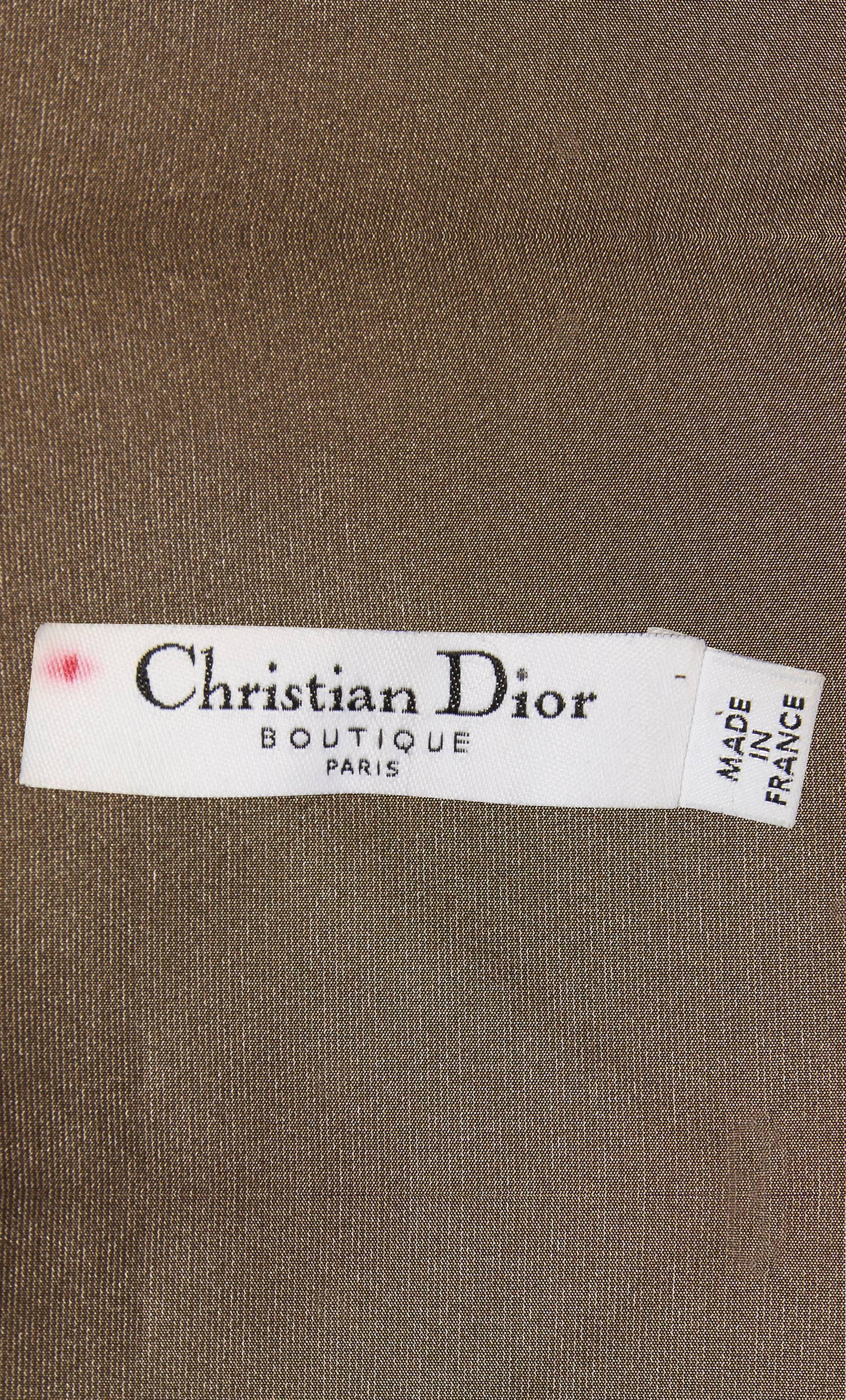 Women's Dior brown dress, circa 2003 For Sale