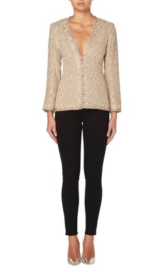 Yves Saint Laurent Haute couture ivory jacket, Autumn/Winter 1974