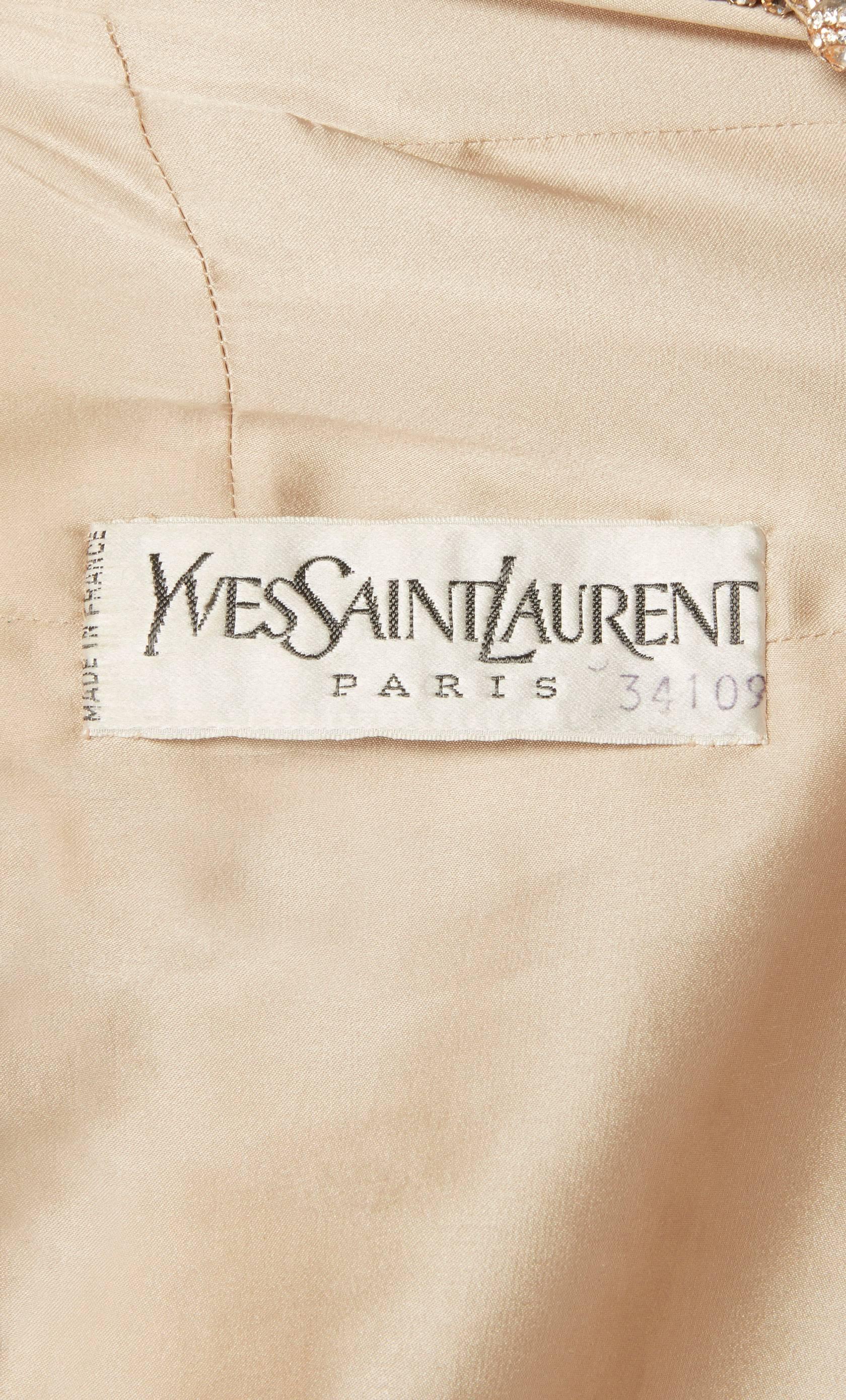 Women's Yves Saint Laurent Haute couture ivory jacket, Autumn/Winter 1974 For Sale