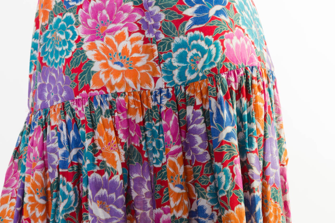 Women's Emanuel Ungaro Floral Maxi Skirt