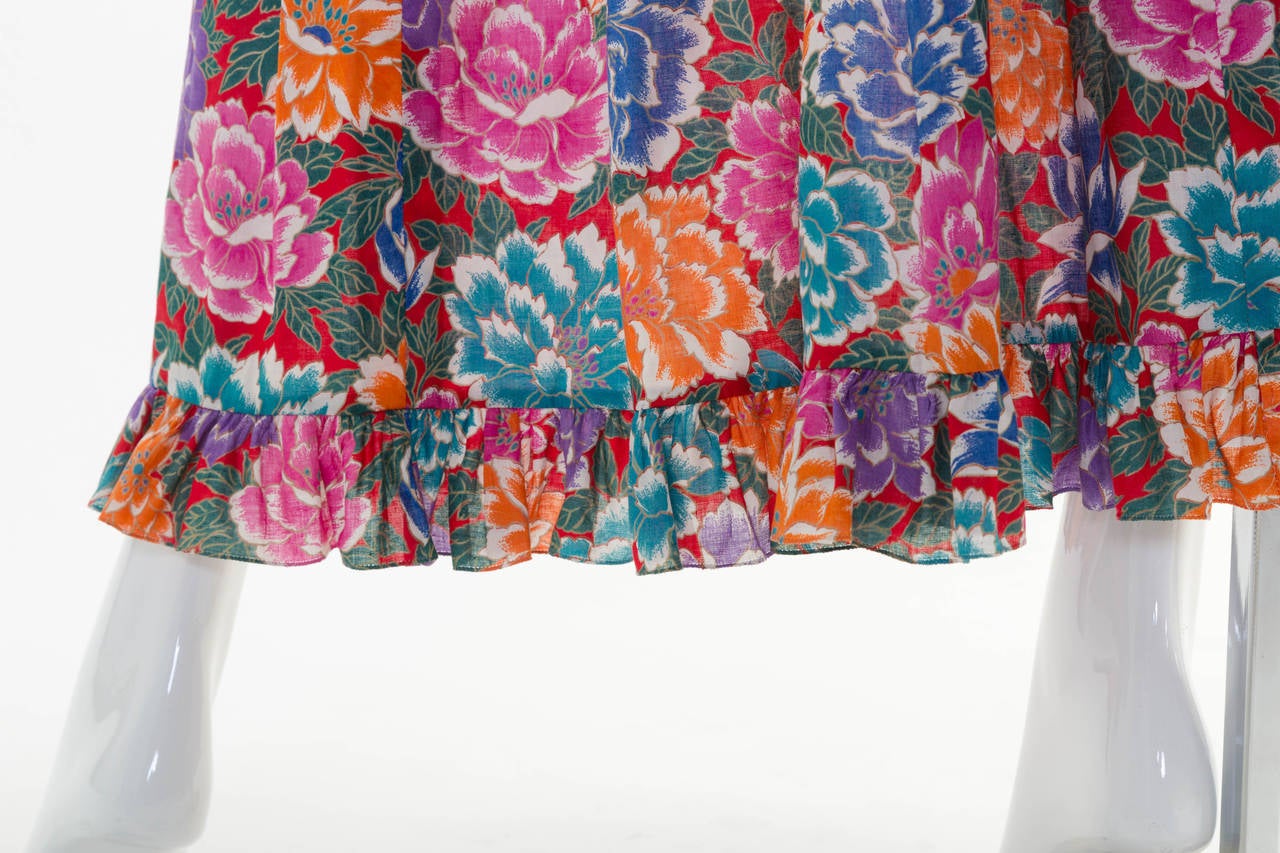 Emanuel Ungaro Floral Maxi Skirt 1