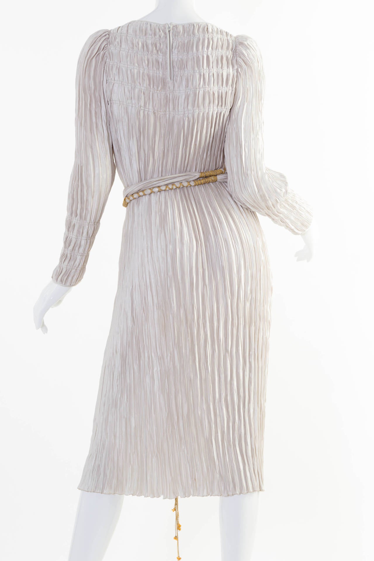 Mary McFadden Couture Pleated Dress 1