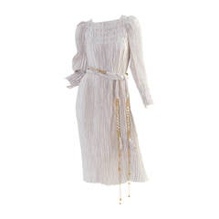 Vintage Mary McFadden Couture Pleated Dress
