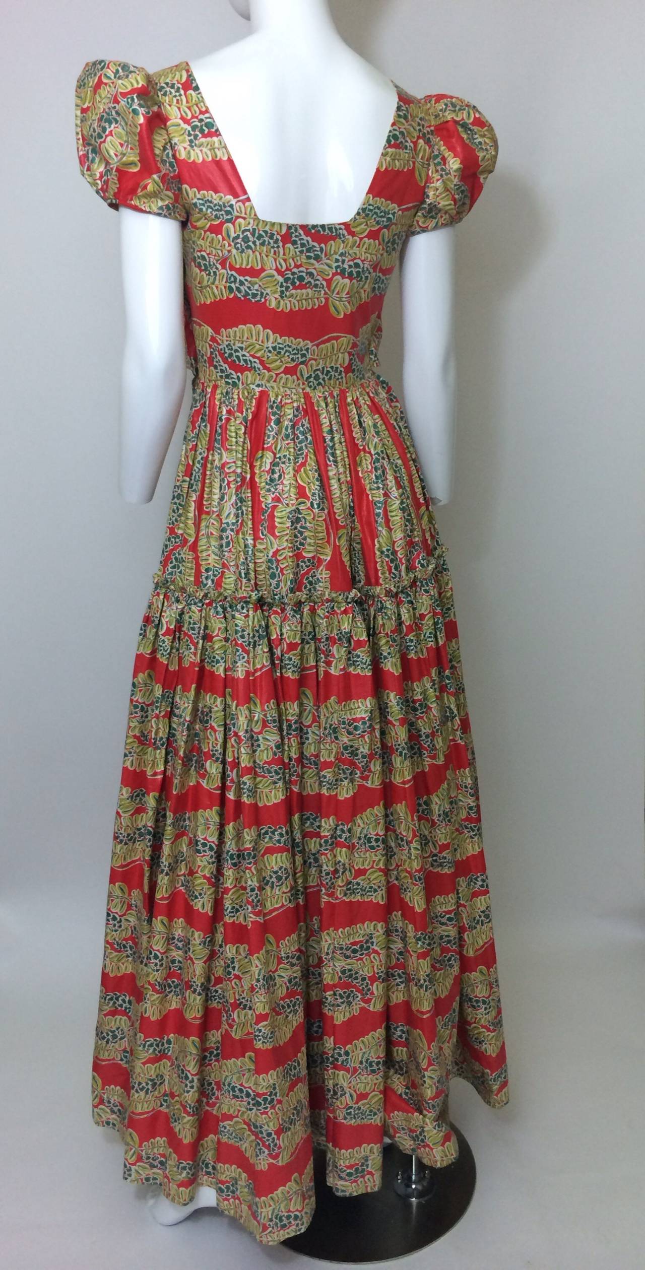 1940s maxi dress