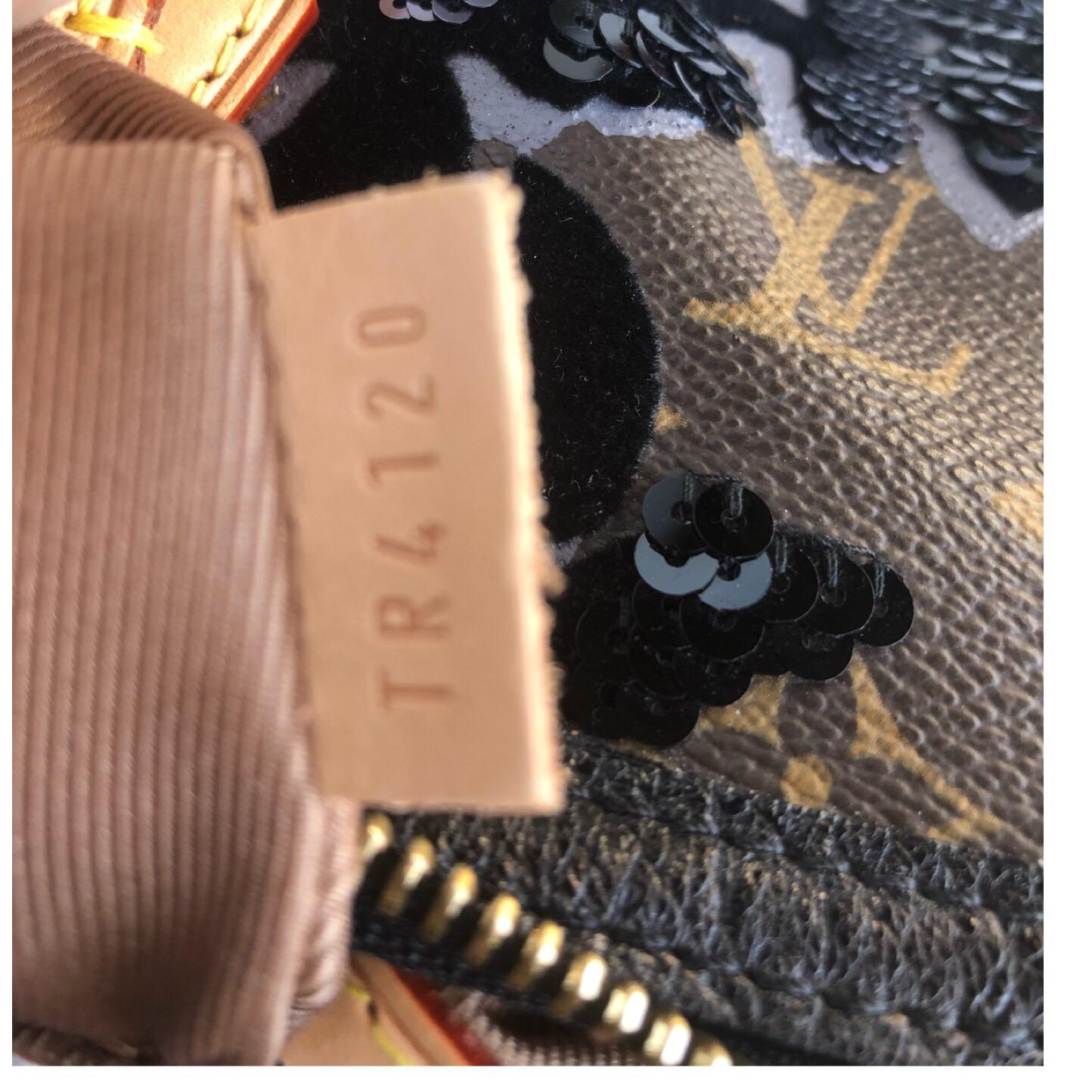 Louis Vuitton Limited Edition Fleur de Jais Monogram Speedy 30 Bag 1