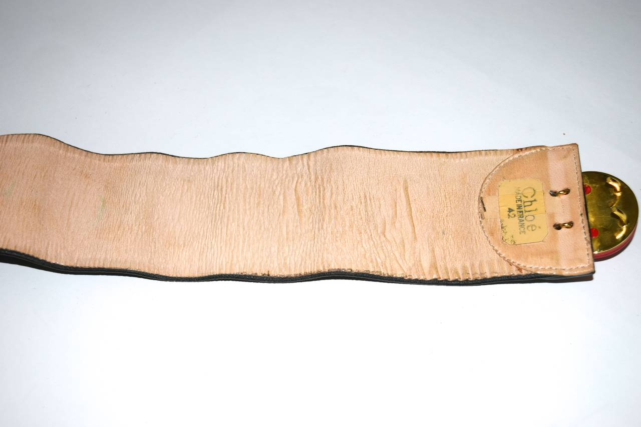 Vintage Chloe Leather Belt 2