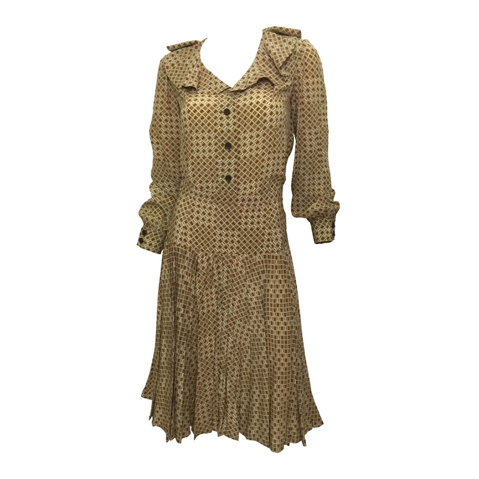 Tiziani Silk Blouse & Skirt Set 1960s For Sale