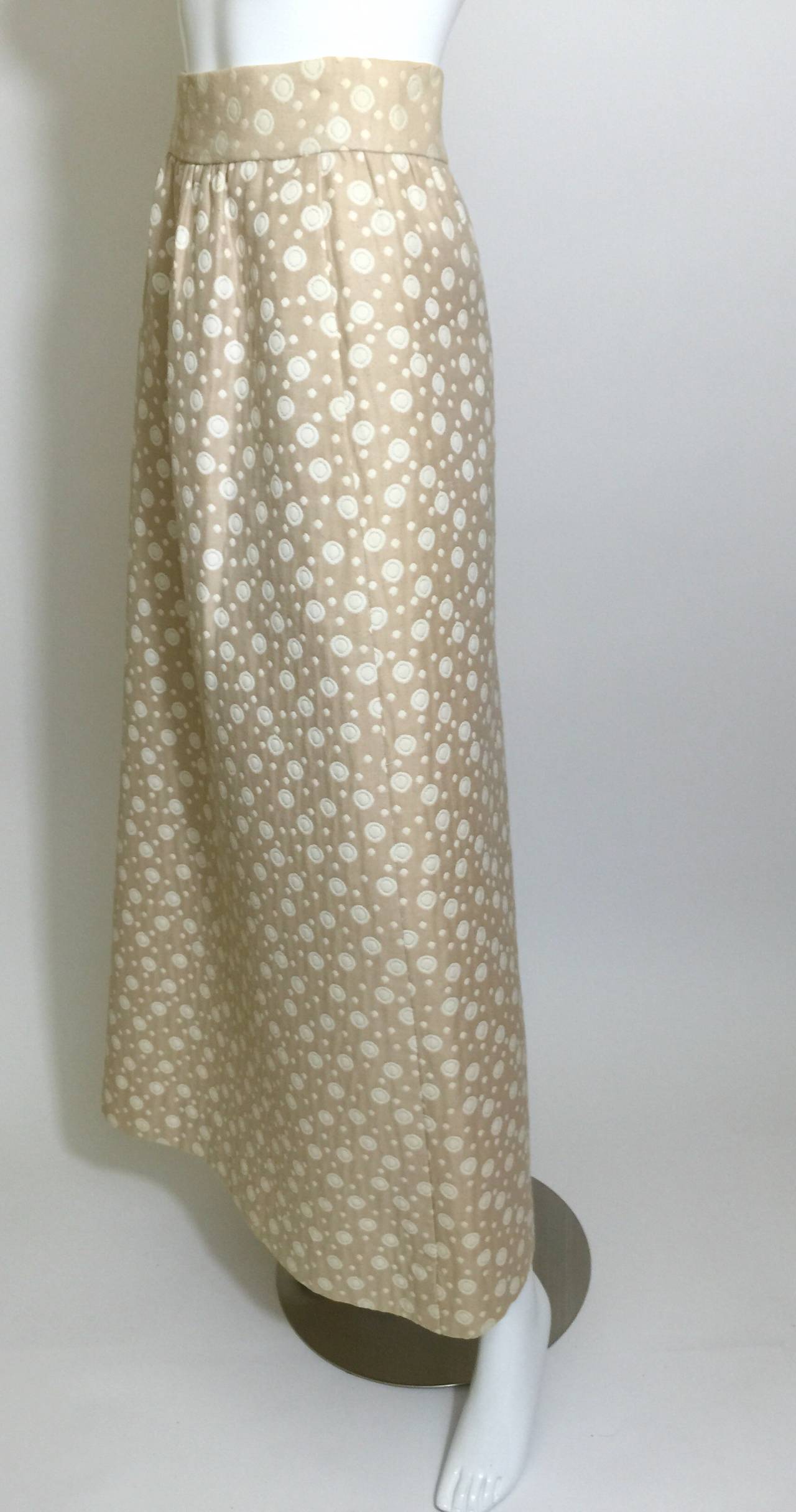 Vintage Bergdorf Goodman1970s  A-Line Maxi Skirt  In Excellent Condition For Sale In Boca Raton, FL