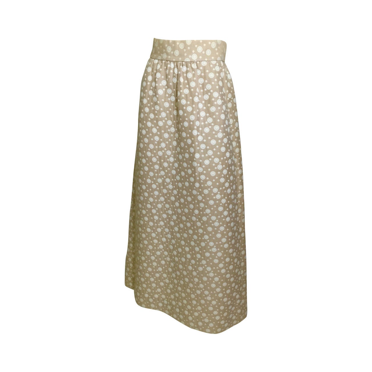 Vintage Bergdorf Goodman1970s  A-Line Maxi Skirt  For Sale