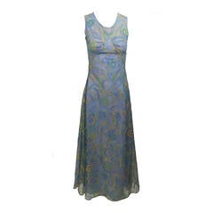Rodarte Van Gogh Metallic Embroidered Dress Spring 2012 5