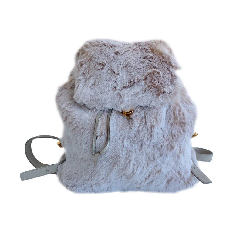 Prada Faux Fur Backpack