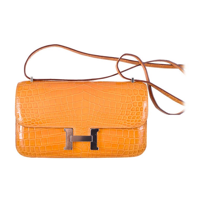 Hermes Birkin - orange Hermes constance belt orange. Olivia Palermo