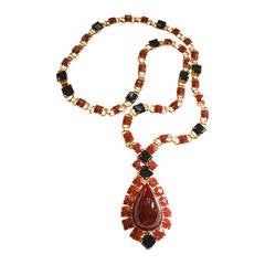 Vintage William De Lillo Lucite Drop Necklace