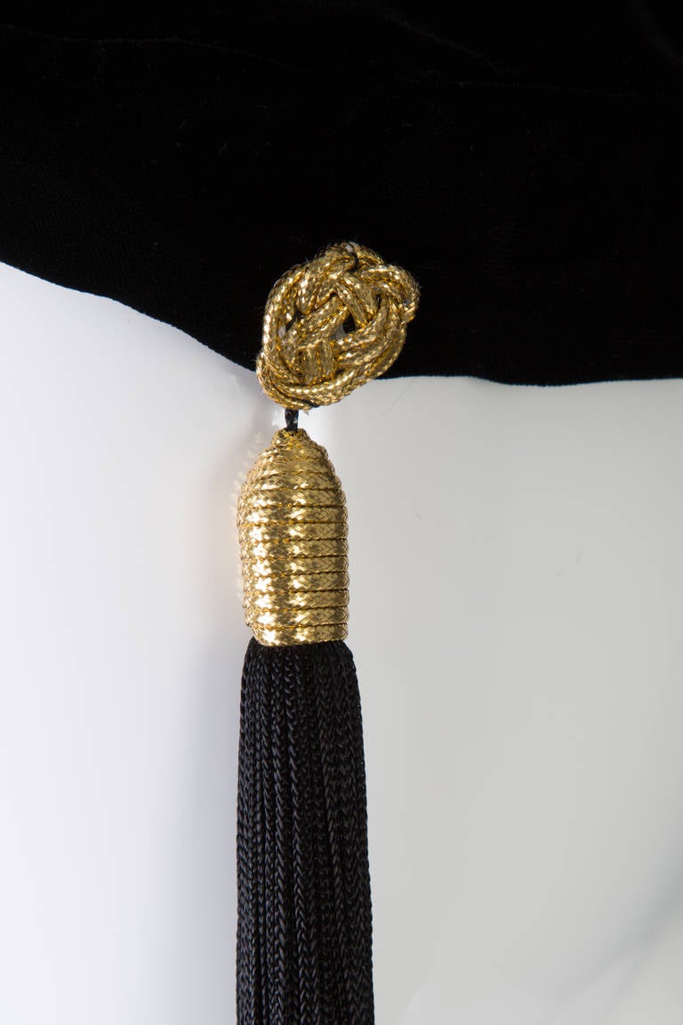 beret with tassel