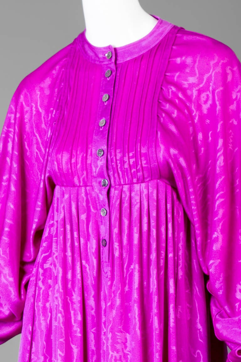 Purple Jean Muir Dress Documented 1971 Rare For Sale