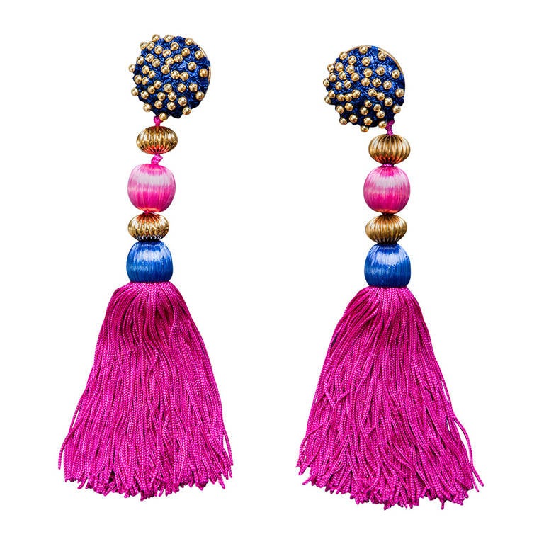 Yves Saint Laurent Runway Tassel Earrings 1991 YSL documented at ...