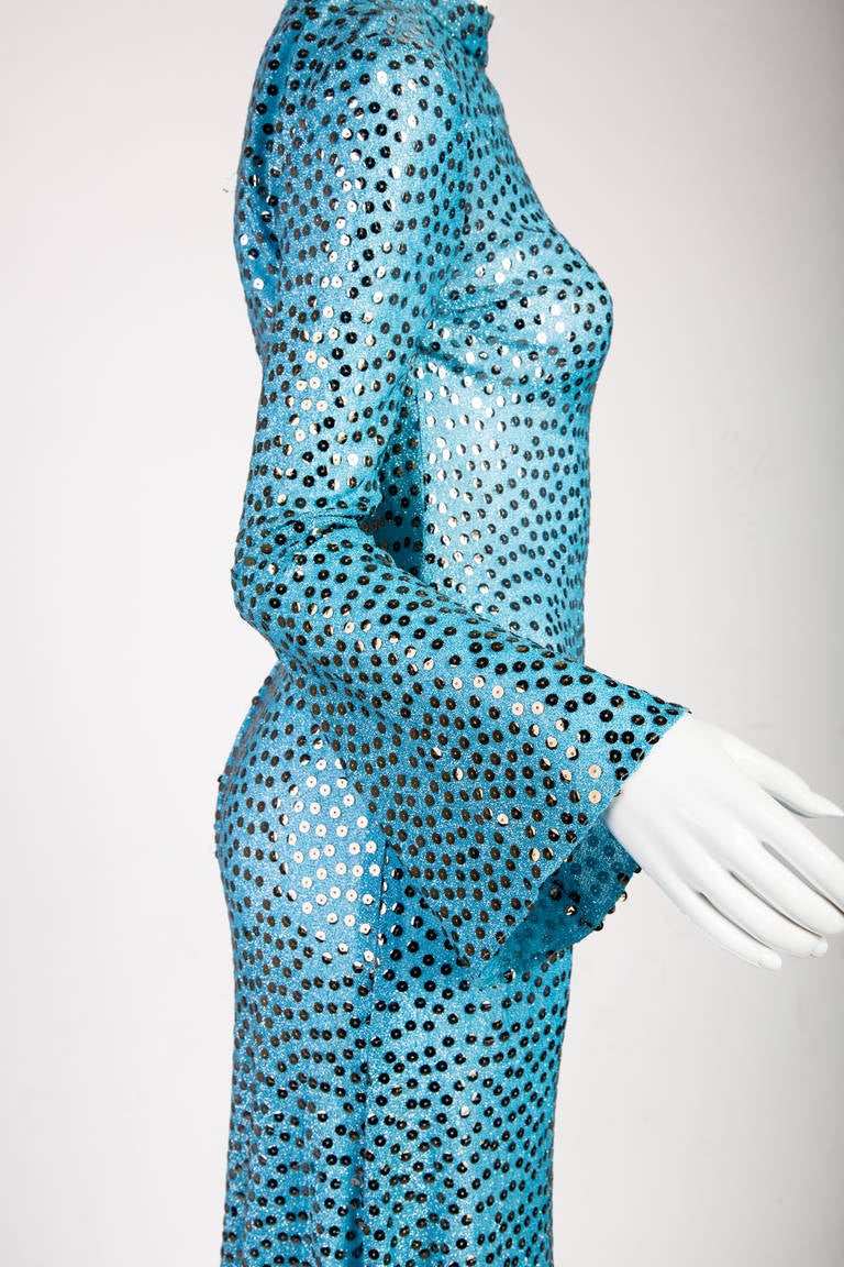 Women's Mollie Parnis Boutique Sequin Maxi Dress