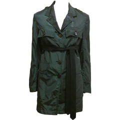 Dries Van Noten Emerald Green Nylon Jacket