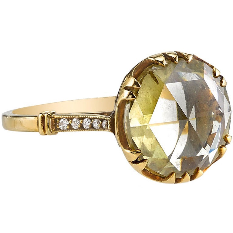 Spectacular Rose Cut Diamond Ring