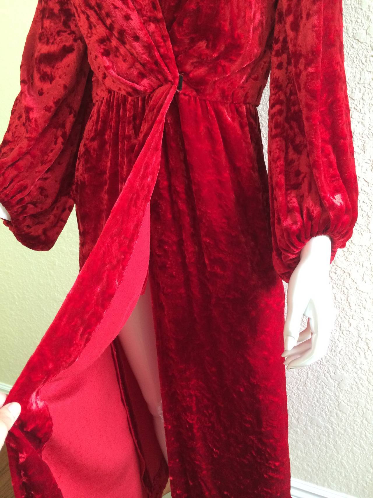 Saint Laurent Hostess Gown  Museum Piece YSL 1970s 1