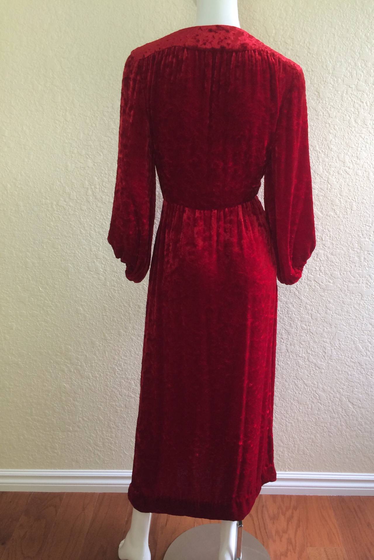 Saint Laurent Hostess Gown Museum Piece YSL 1970s at 1stdibs