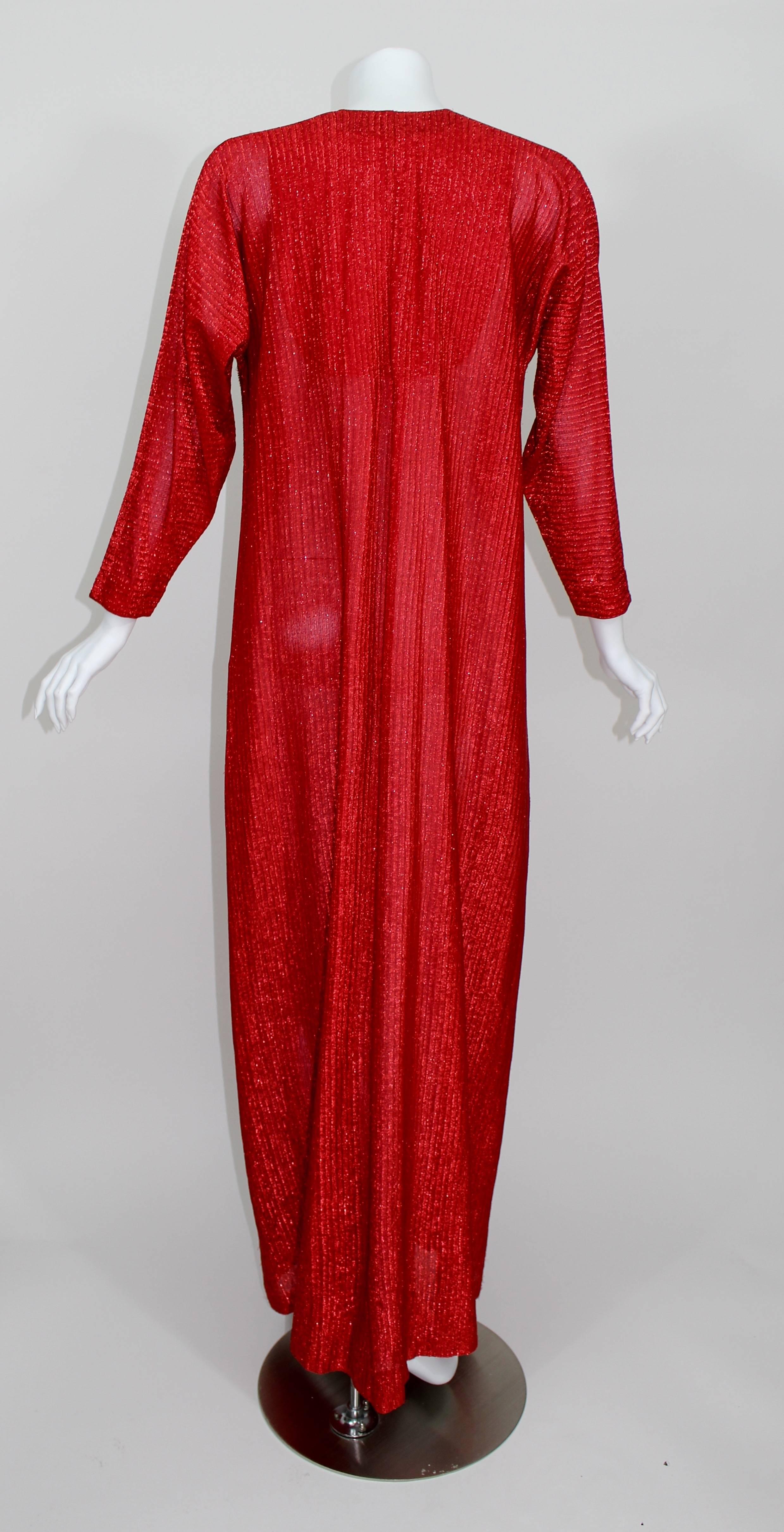 red caftan dress