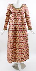 Nan Duskin Couture - Robe taille empire en brocart métallique, années 1960