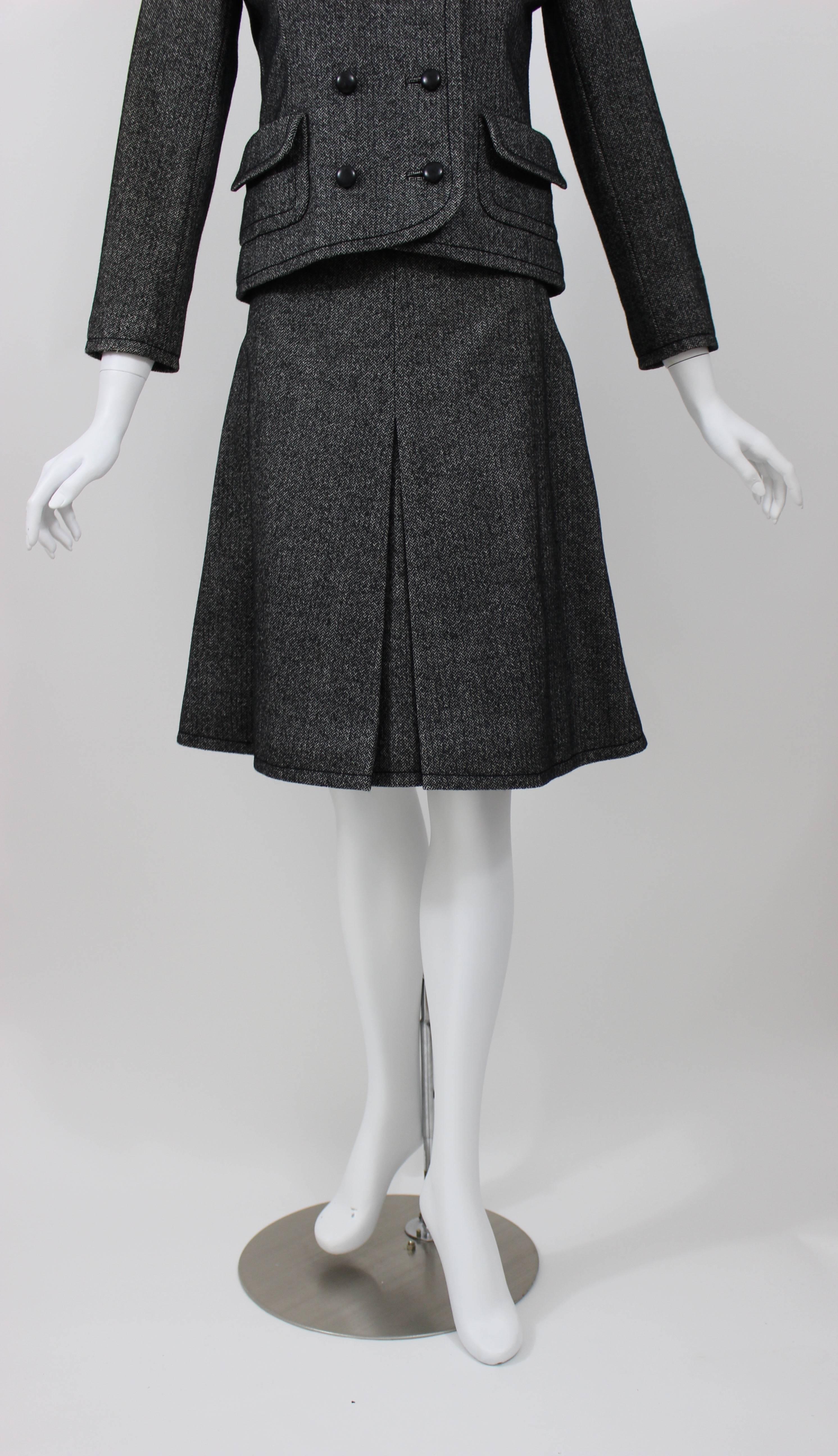 Women's Vintage 1960s Bergdorf Goodman Wool Skirt Suit