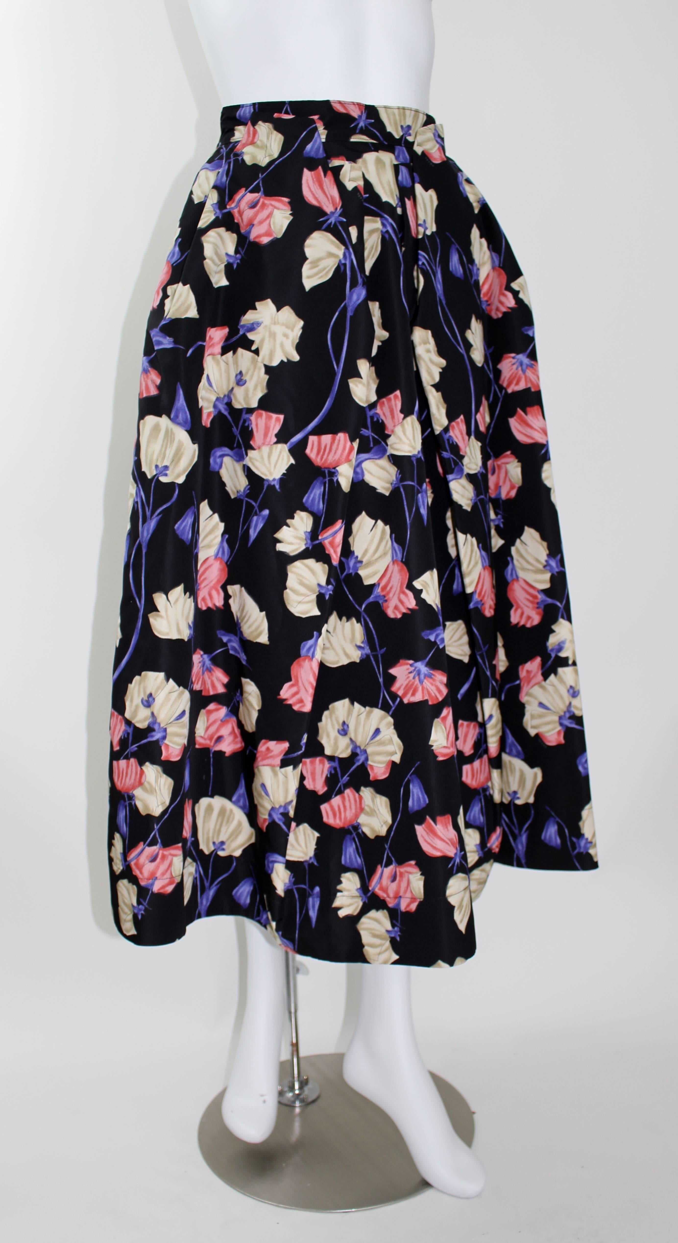 prada floral skirt