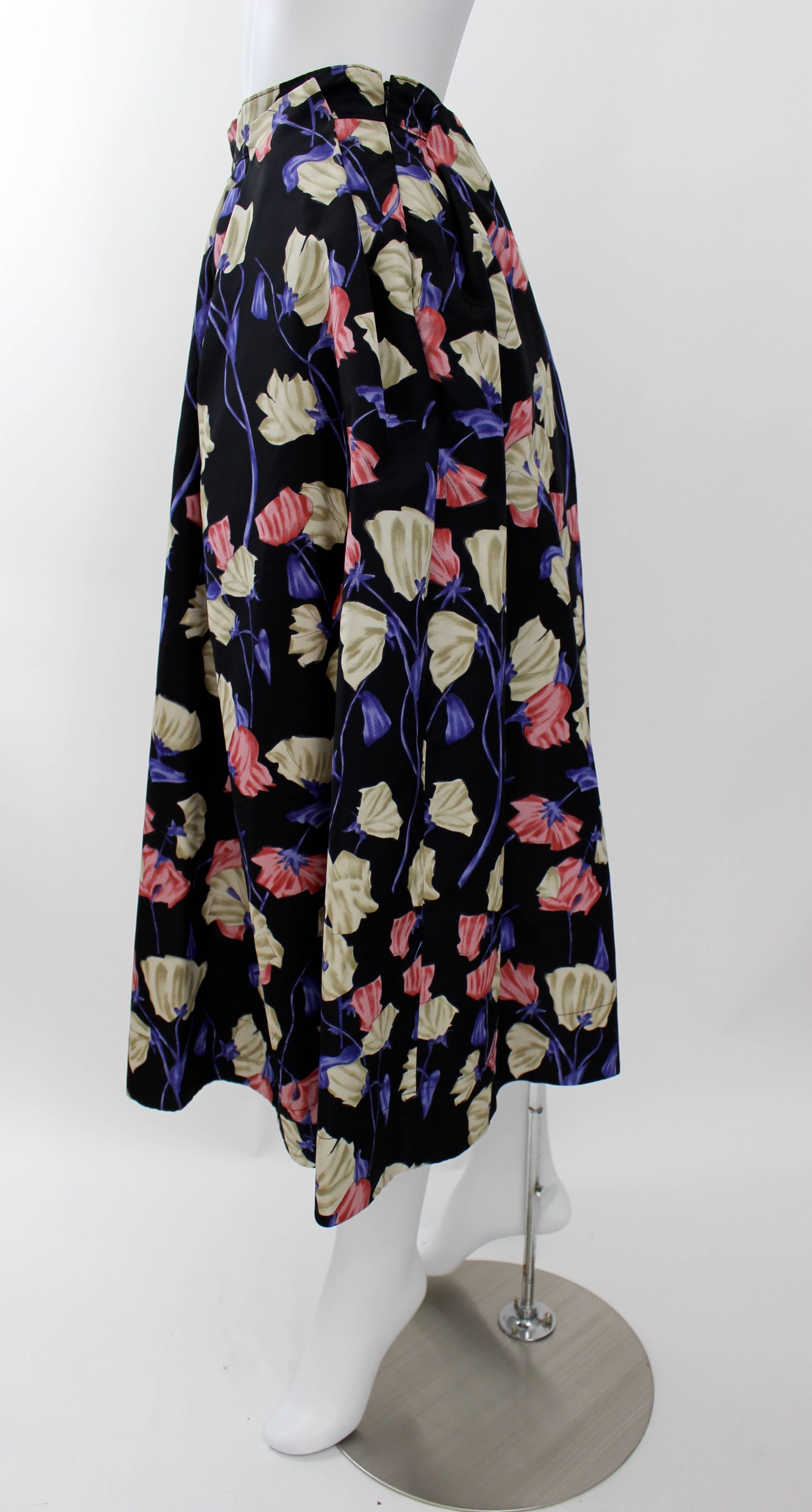prada flower skirt