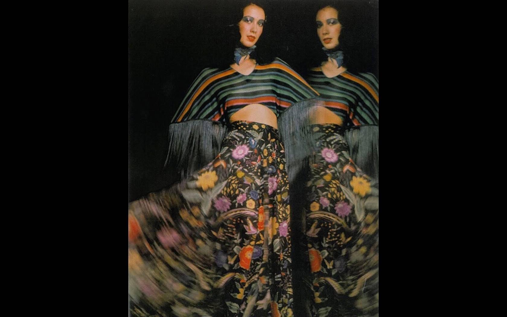 1970s Missoni Metallic Knit Floral & Bird Print Ensemble Rare Documented 4