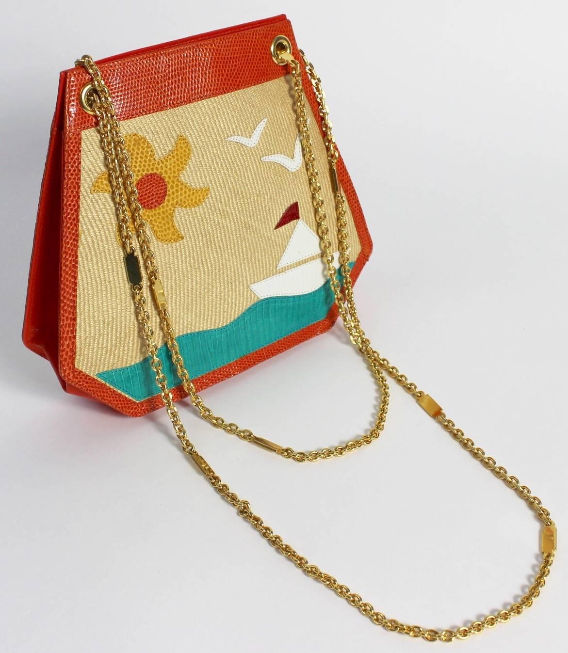 Bottega Veneta Limited Edition Vintage Gold Chain Purse In Excellent Condition In Boca Raton, FL