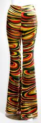 1990s Gucci by Tom Ford  Runway Psychedelic Swirl Silk Velvet Pants Documented