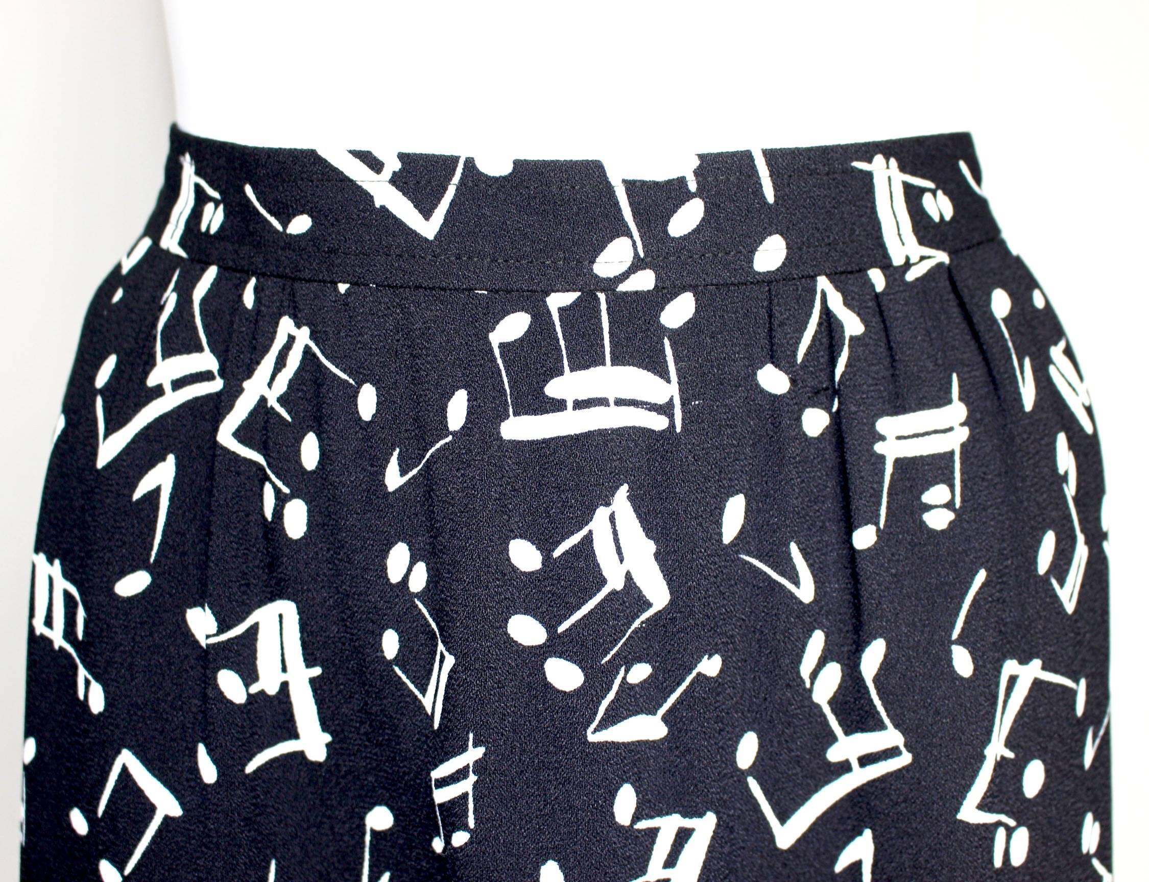 music note skirt